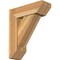 Ekena Millwork Traditional Slat Rough Sawn Bracket w/ Offset Brace, Western Red Cedar, 8"W x 24"D x 28"H BKT0806X24X28TRA06RWR - alternate 1
